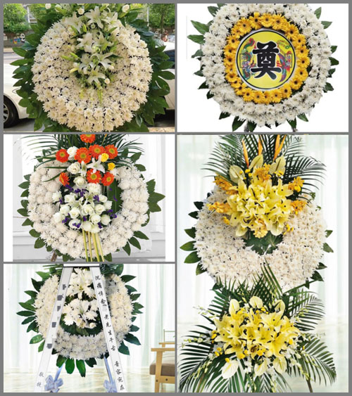 山东青岛即墨市灵山镇东皋埠西村花圈速递